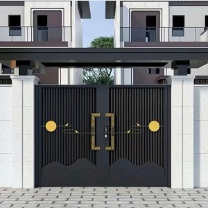 Cổng Nhôm 2 Cánh Tân Trung Hoa Cho Biệt Thự Và Nhà Phố