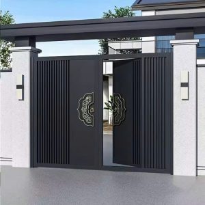 Cổng Nhôm 2 Cánh Tân Trung Hoa Sơn Tĩnh Điện Cao Cấp